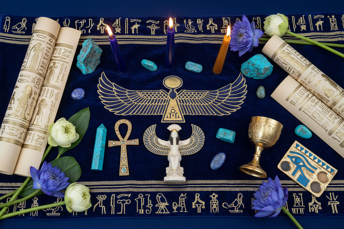 Isis Altar: Lapis Lazuli, Wings & Egyptian Magic Ritual for the Great Mother