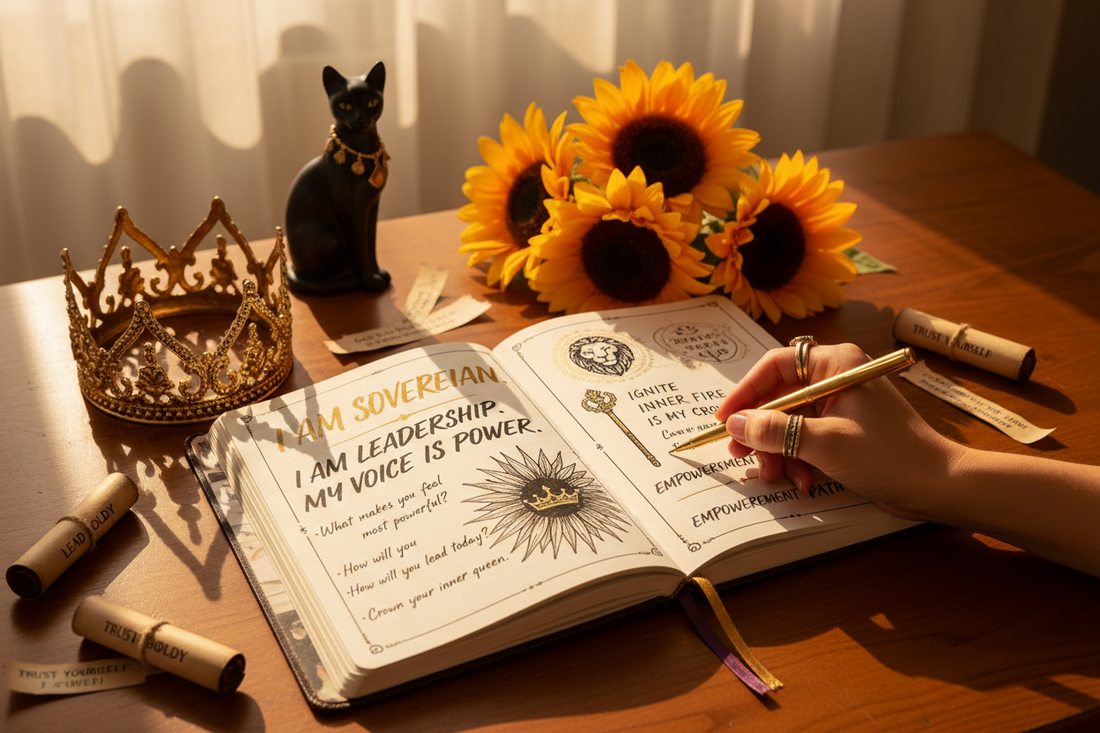 Queen of Wands Journal Prompts: 15 Questions for Sovereign Confidence - Nicole's ritual universe