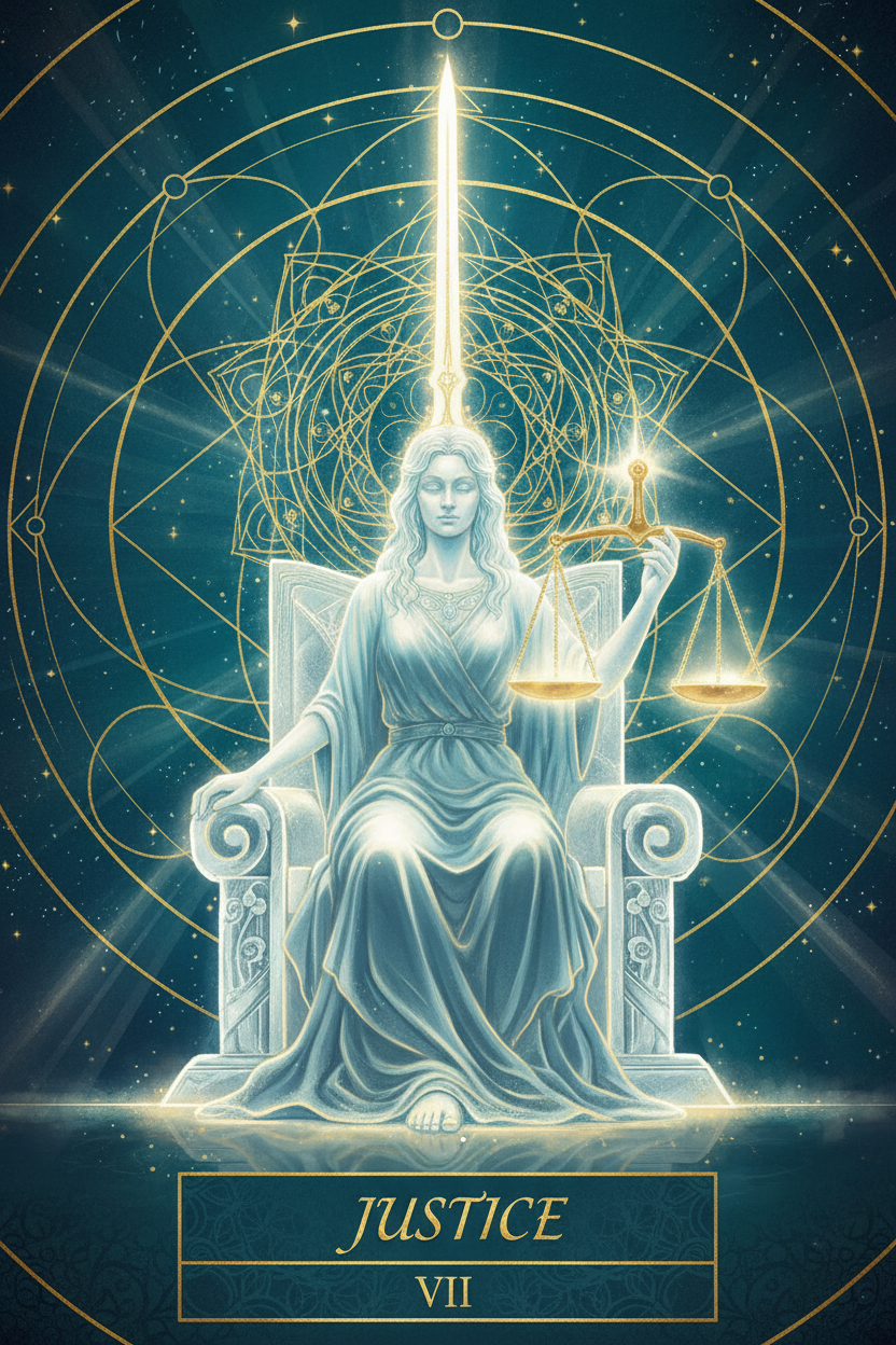 Justice (Light Path): Tarot Card Meaning, Ritual & Meditation Nicole's ritual universe