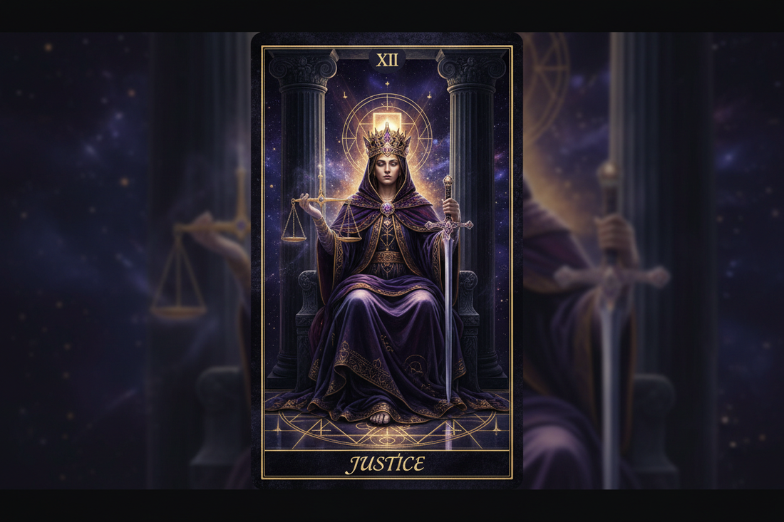 Justice Tarot Card: Complete Guide to Meaning & Symbolism - Nicole's ritual universe