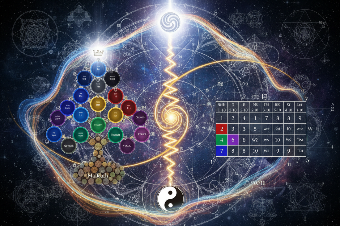 Kabbalah × Hetu Luoshu: Gateway to Unified Cosmology Theory