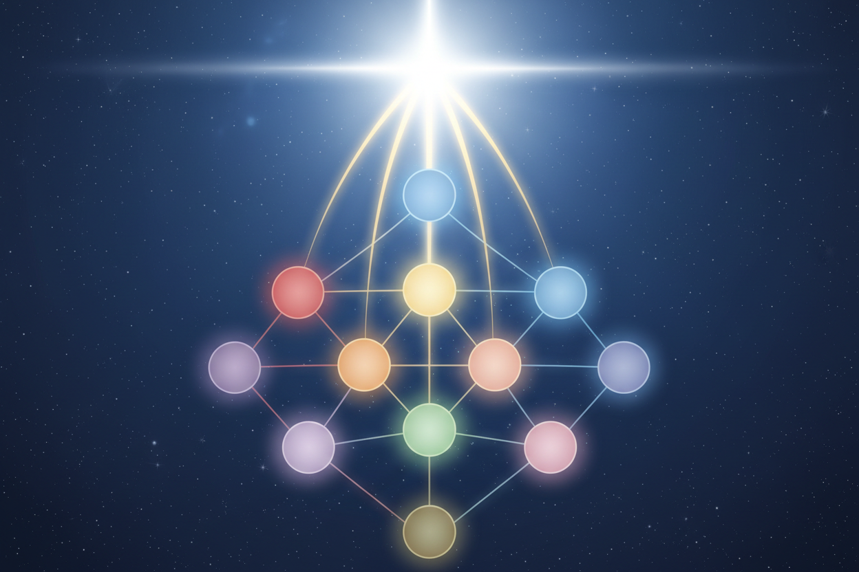 Kether's Position on the Tree of Life: Apex, Three Paths & Supernal ...