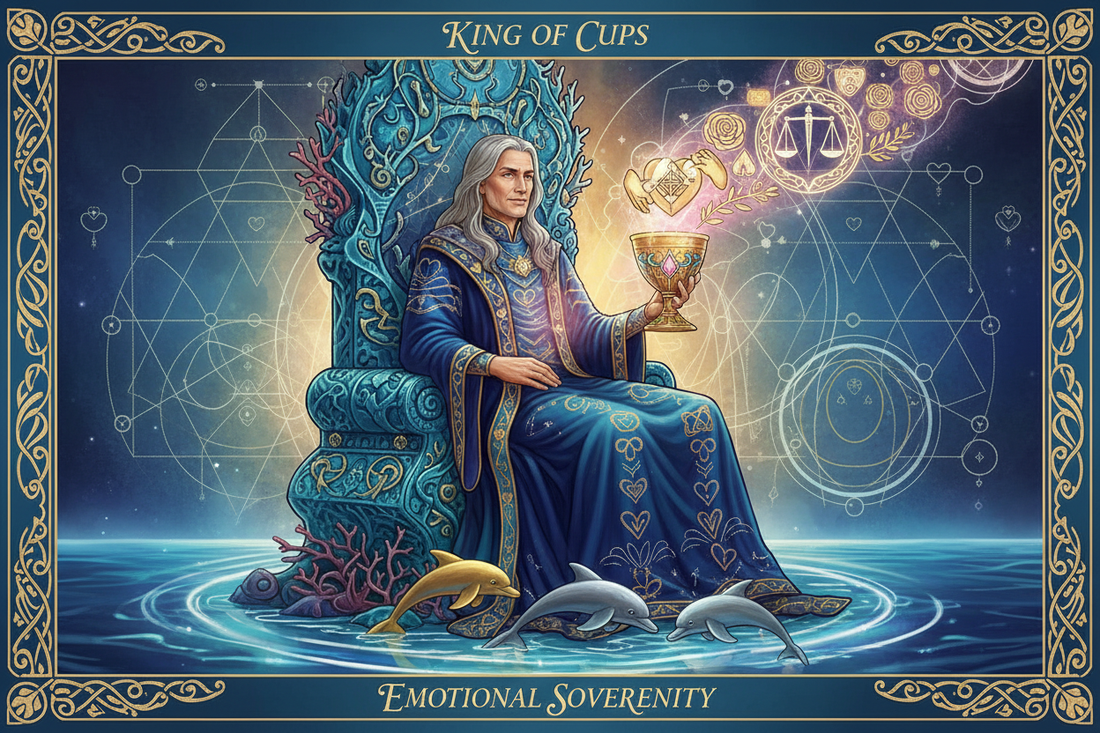 King of Cups in Love Readings: Emotionally Mature Partnership & Balanced Love - Nicole's ritual universe