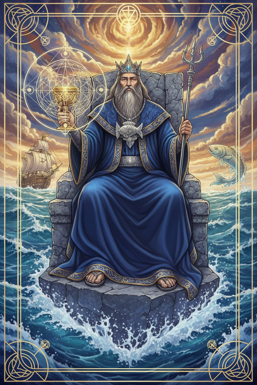 King of Cups (Light Path): Tarot Card Meaning, Ritual & Meditation Nicole's ritual universe