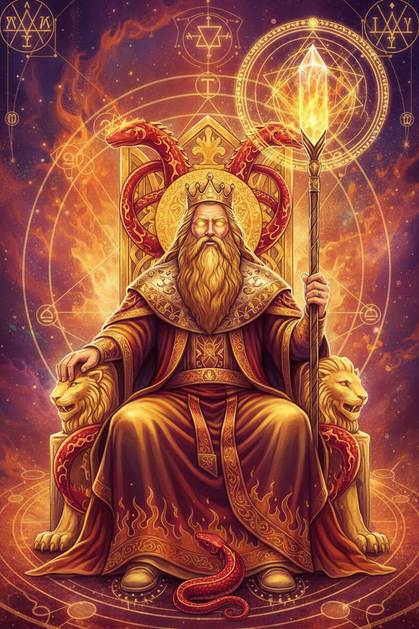 King of Wands (Light Path): Tarot Card Meaning, Ritual & Meditation Nicole's ritual universe