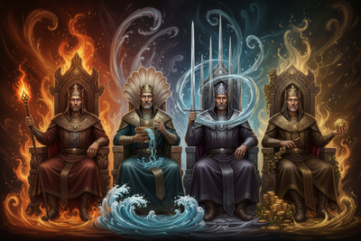 Kings in Tarot: Authority, Leadership & External Power