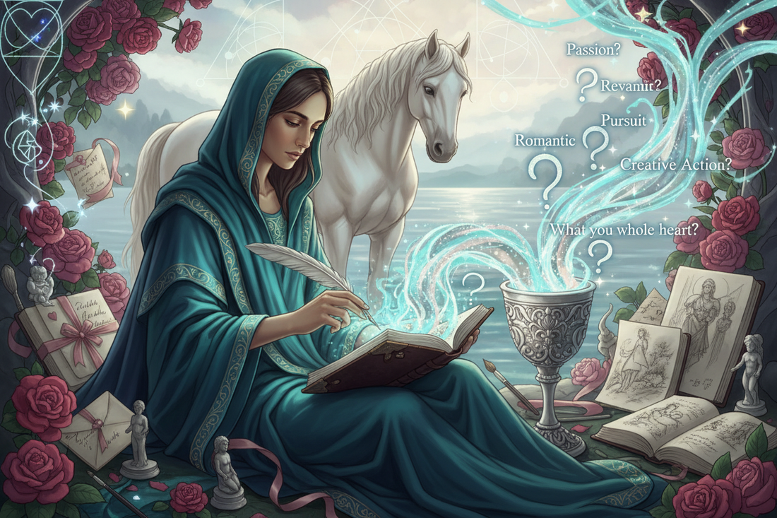 Knight of Cups Journal Prompts: 15 Questions for Self-Discovery - Nicole's ritual universe