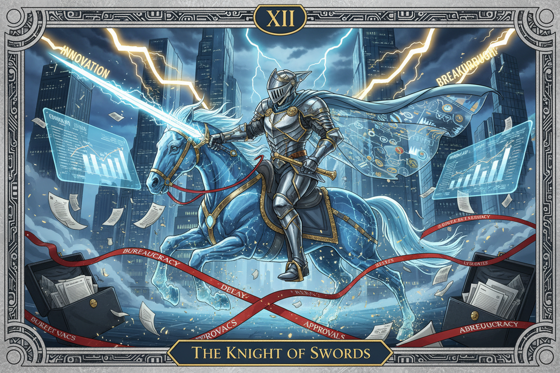 Knight of Swords in Career Readings: Ambitious Action & Bold Moves - Nicole's ritual universe