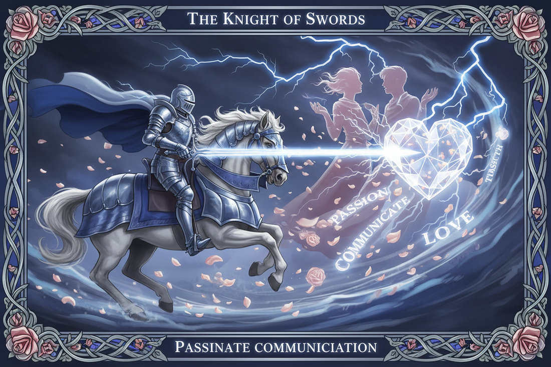 Knight of Swords in Love Readings: Passionate Pursuit & Direct Communication - Nicole's ritual universe