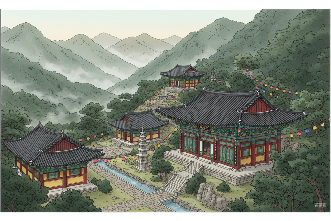 Korean Buddhist Temples: Mountain Monasteries and Dancheong Colors - Harmony of Nature and Vibrant Patterns - Nicole's ritual universe