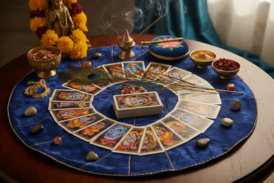 Krishna Janmashtami Divination: Krishna Oracle and Bhakti Tarot Spreads