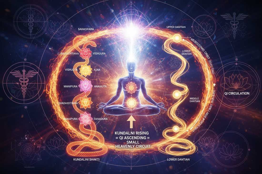 Kundalini ↔ Qi Circulation: Ascending Energy