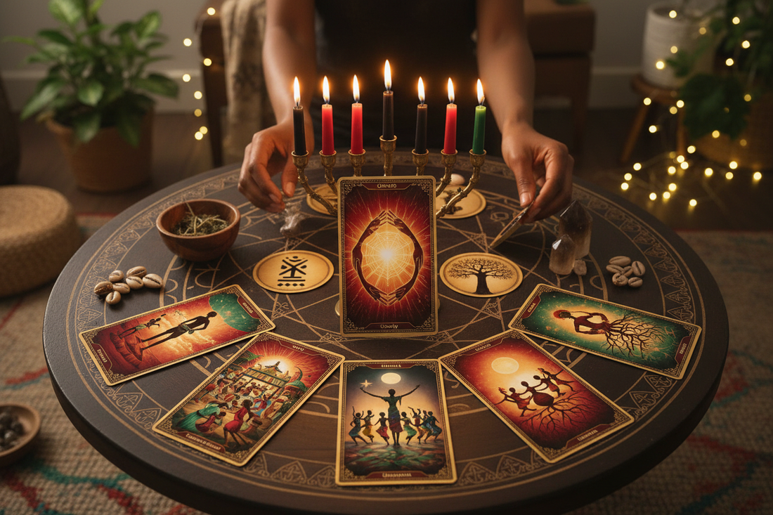 Kwanzaa Divination: Seven Principles Tarot Spreads and Unity Oracle Readings