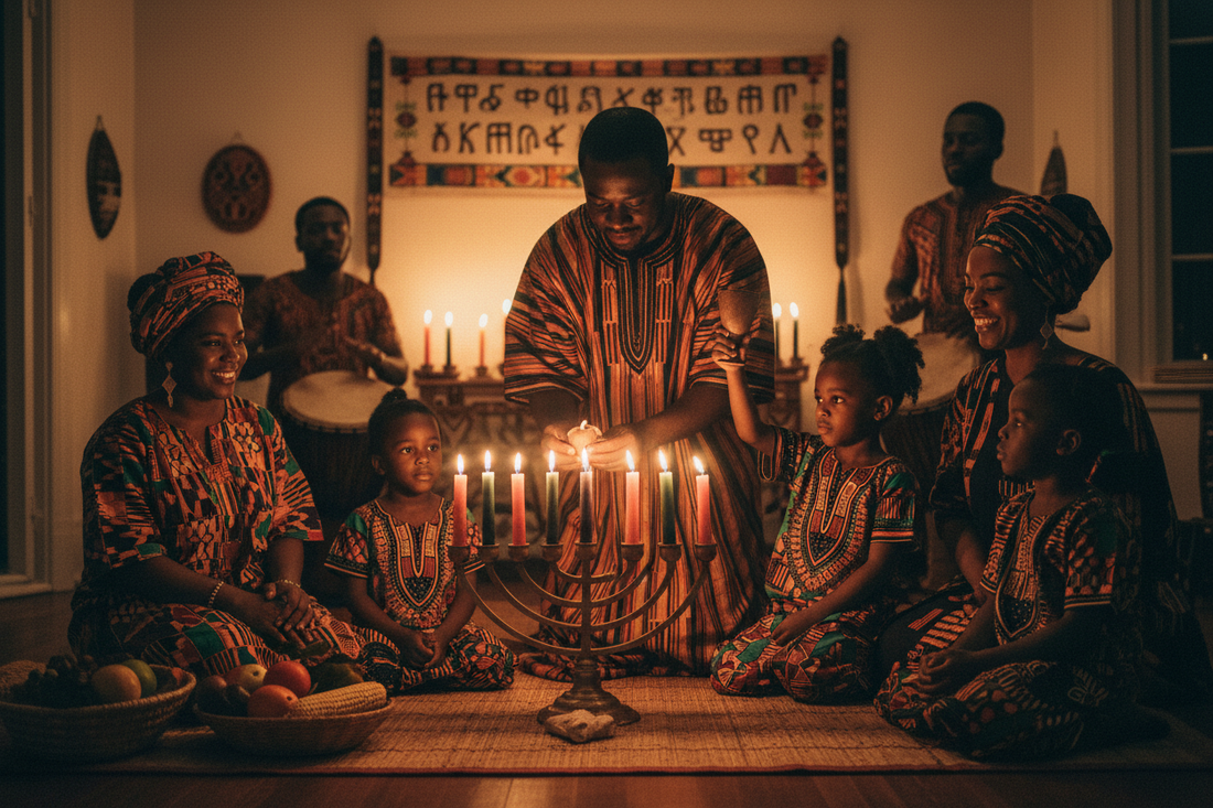 Kwanzaa Rituals: Kinara Lighting and Seven Principles Ceremonies