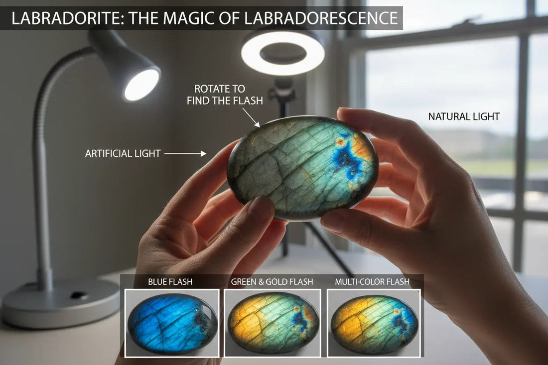 Labradorite Flash: How to See & Enhance the Color - Nicole's ritual universe