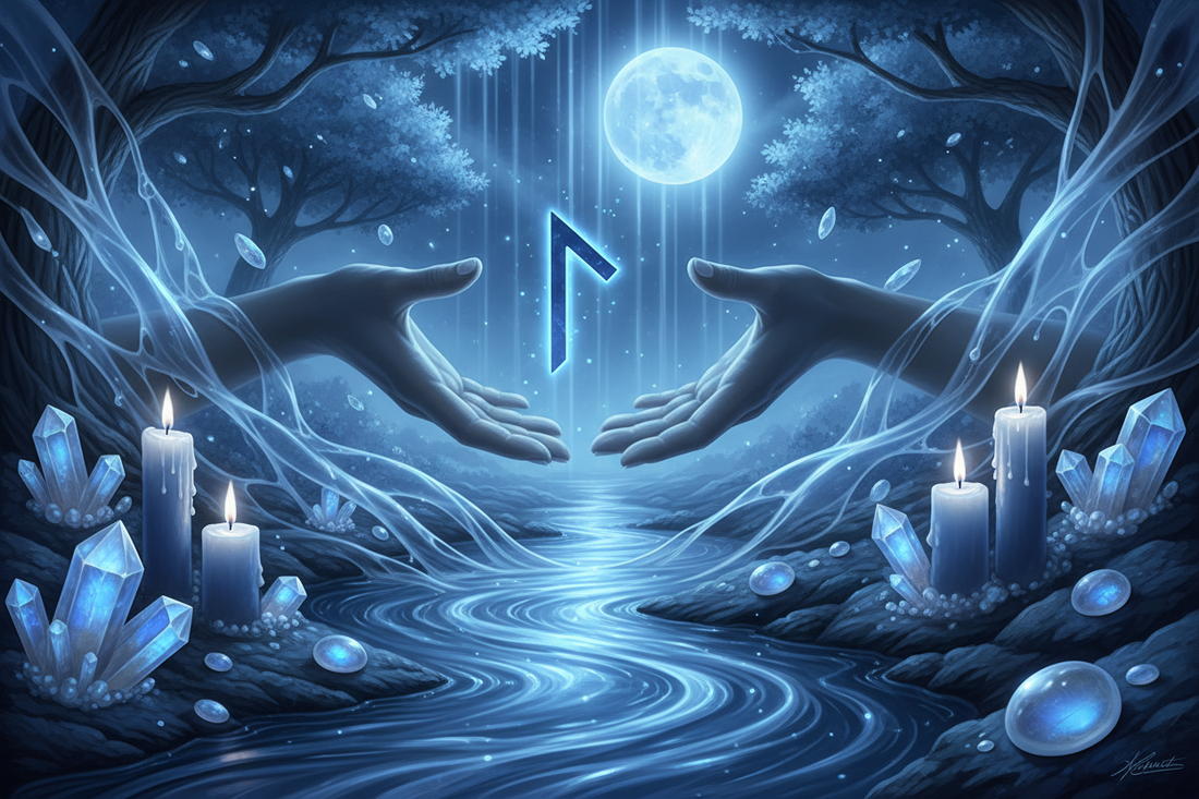 Laguz Rune in Practice: Flow, Intuition & Emotional Healing