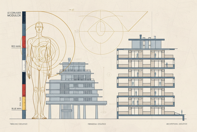 Le Corbusier's Modulor: Human Proportion and Sacred Measure
