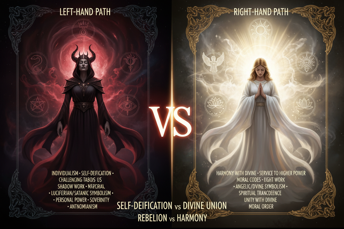 Left-Hand Path vs Right-Hand Path: Understanding Spiritual Philosophies - Nicole's ritual universe