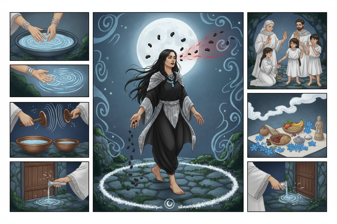 Lemuria Rituals: Bean Spitting and Ghost Banishing Ceremonies - Nicole's ritual universe