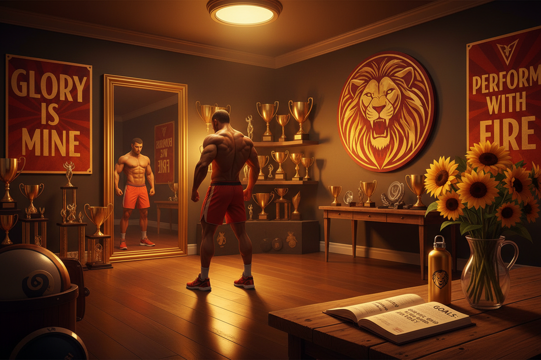 Leo Athlete: Competing for Glory with Heart and Fire