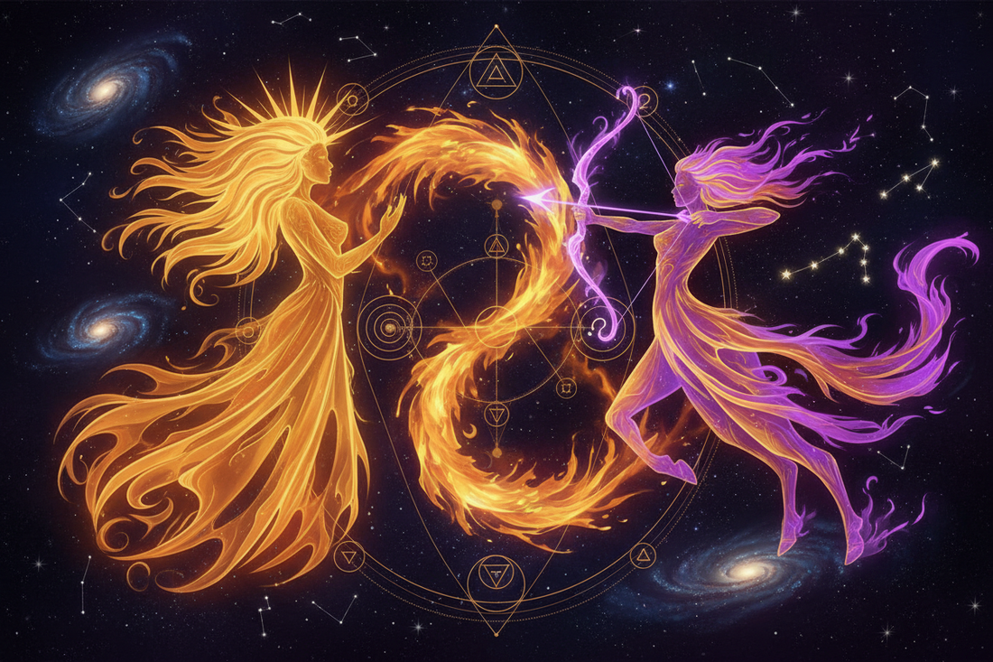 Leo Mother with Sagittarius Daughter: When the Sun Meets the Arrow Nicole's ritual universe