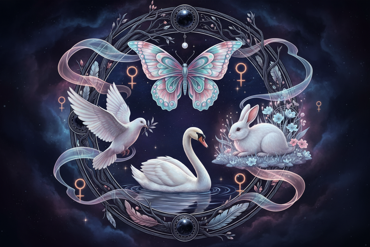Libra Animal Totems: Swan, Dove, Butterfly & Rabbit Spirit Guides ...