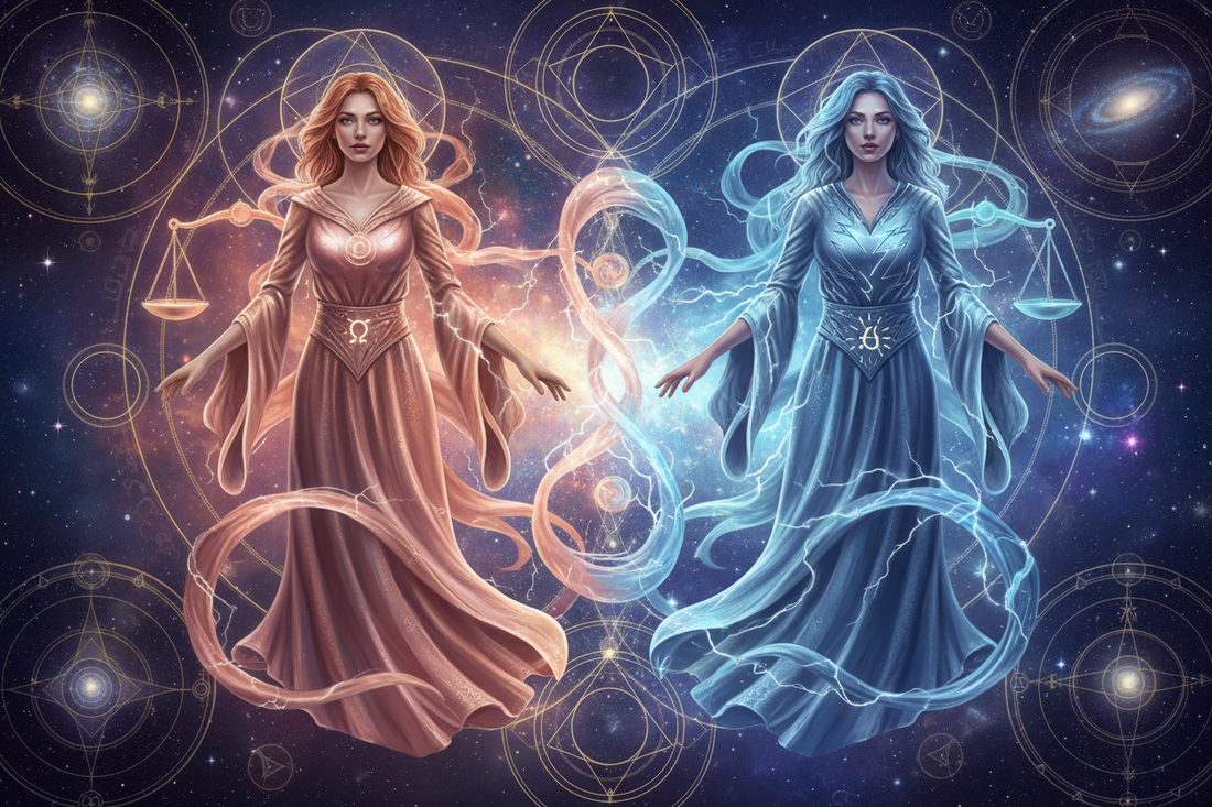 Libra Mother with Aquarius Daughter: When the Scales Meet the Lightning Nicole's ritual universe