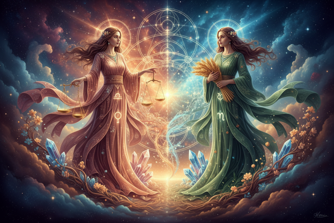 Libra Mother with Virgo Daughter: When the Scales Meet the Harvest Nicole's ritual universe