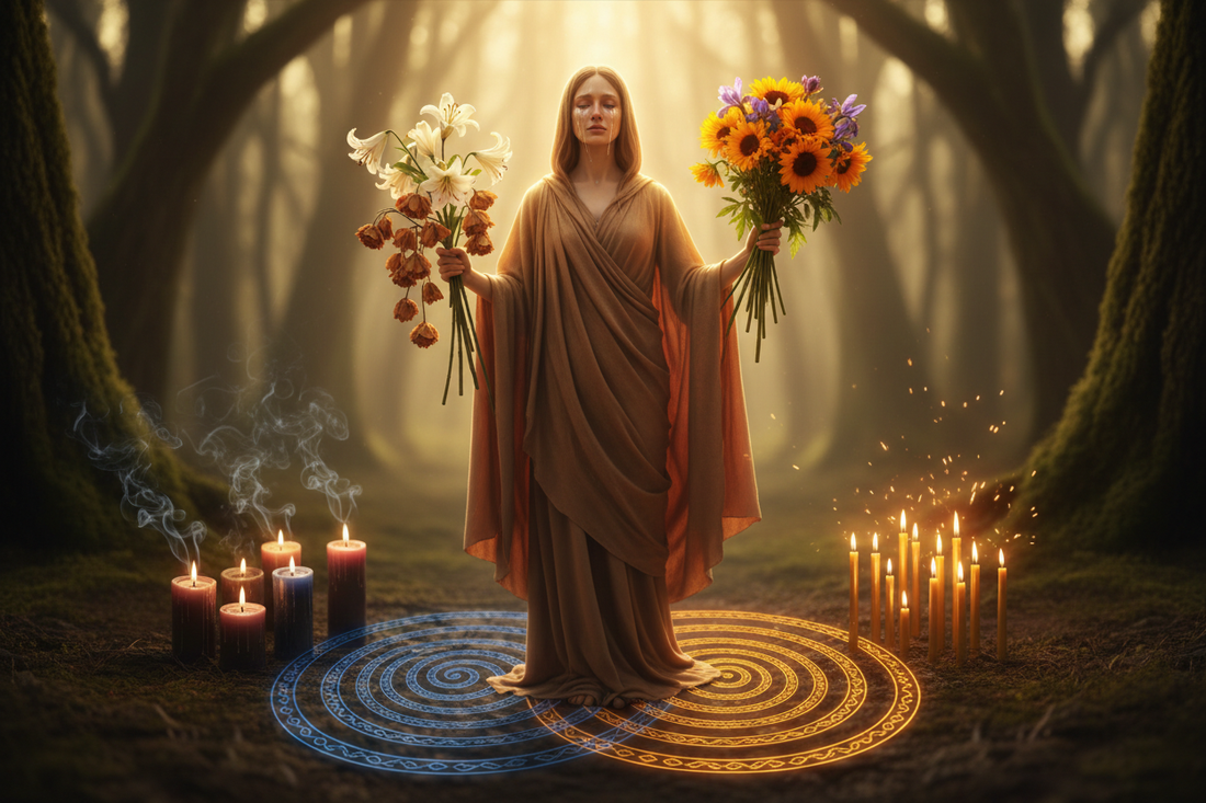 Light Path for Grief: Holding Sorrow in Joy's Container - Nicole's ritual universe