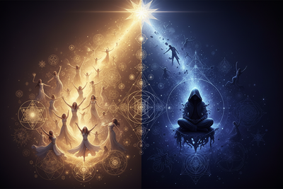 Light Path vs Dark Night of the Soul: Two Routes to the Same Awakening