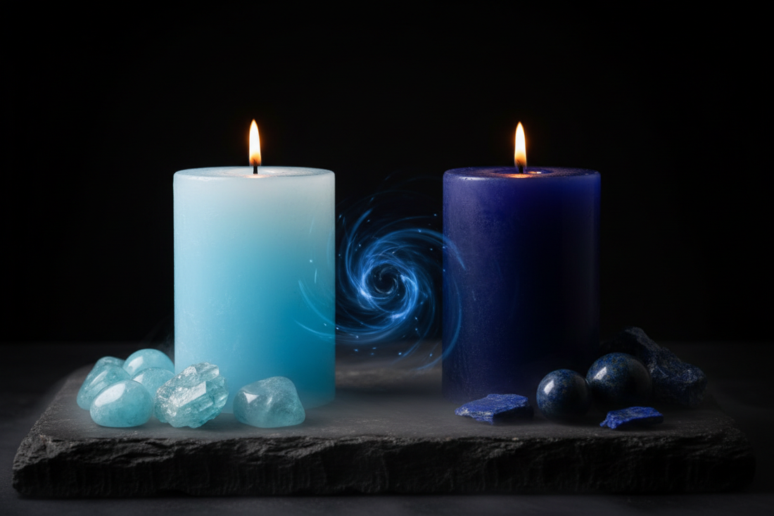 Light Blue vs Dark Blue Candles: How Shade Changes the Magic