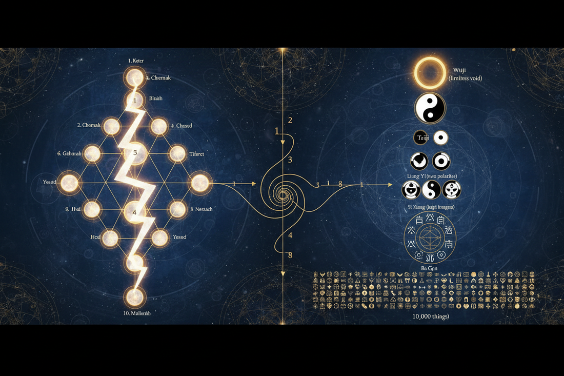 The Lightning Flash ↔ Taiji Unfoldment: Creation Sequence