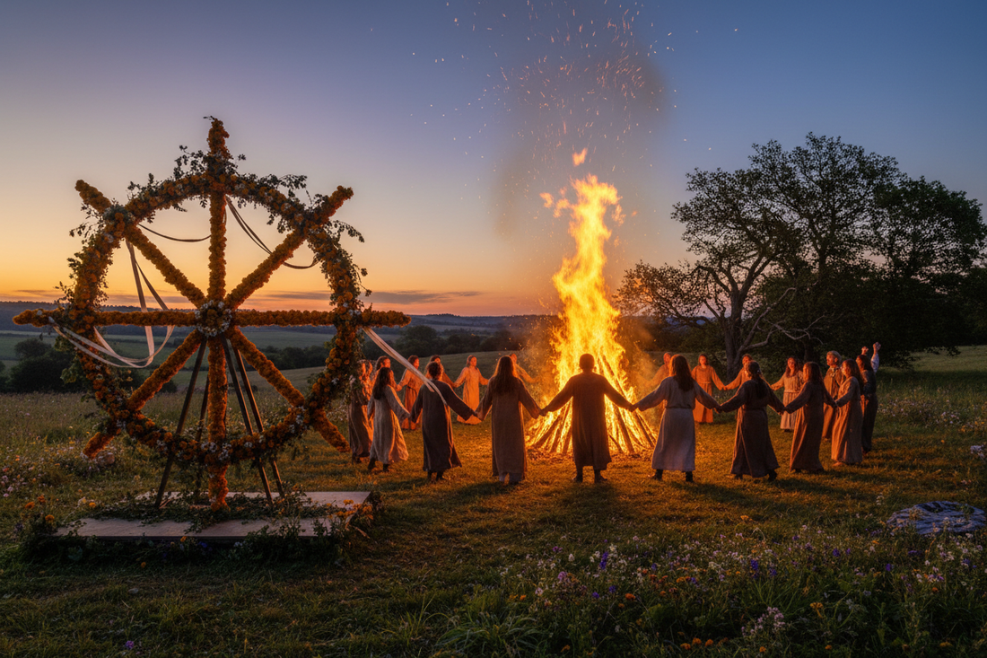 Litha Rituals: Bonfire Ceremonies and Sun Wheel Turning - Nicole's ritual universe