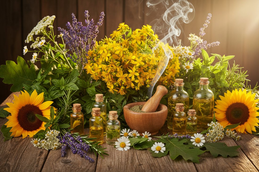 Litha Herbs: St. John's Wort, Lavender & Chamomile - Nicole's ritual universe