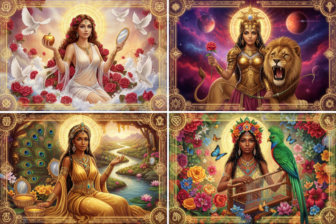 Love and Fertility Goddesses: Aphrodite, Ishtar, Oshun, and Xochiquetzal - Nicole's ritual universe
