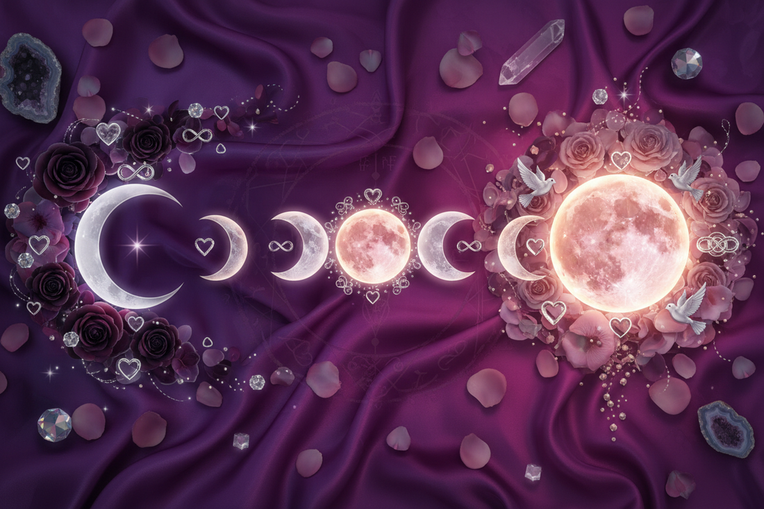 Love Manifestation Moon Cycle: Audio + Ritual Monthly Practice - Nicole's ritual universe