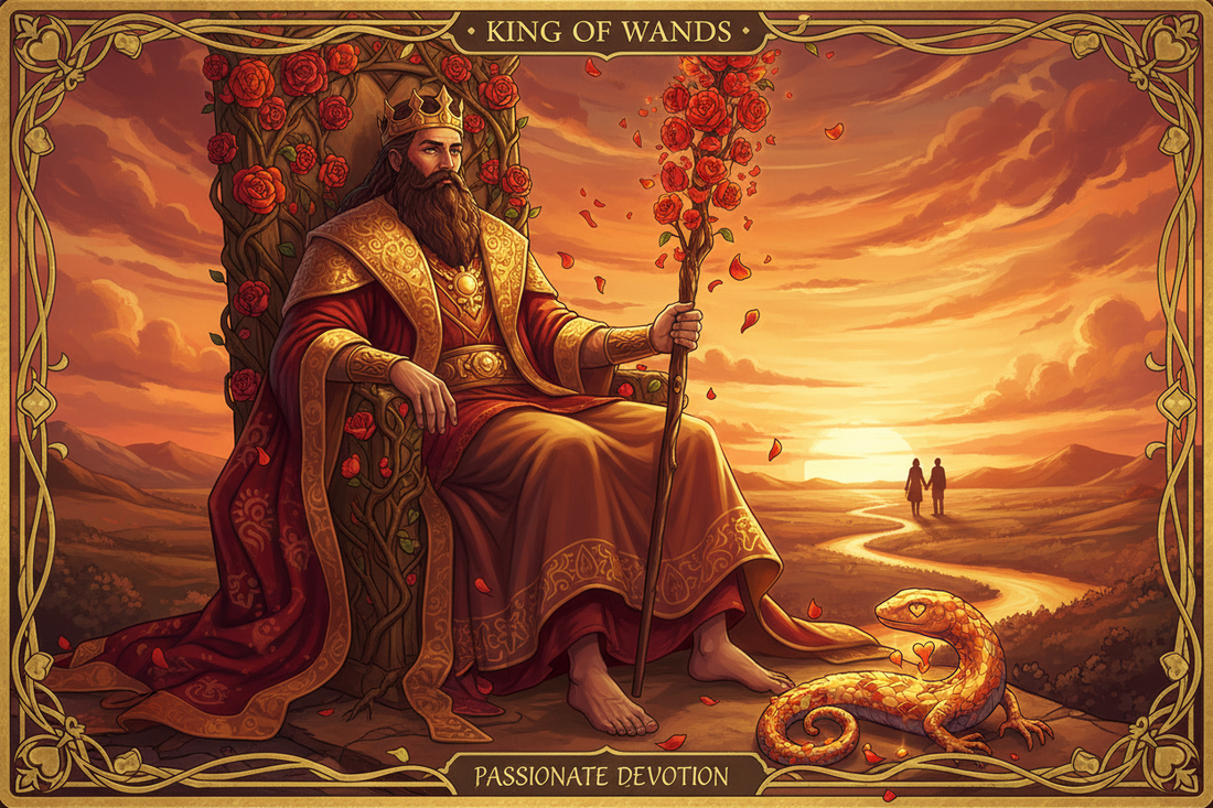 King of Wands in Love Readings: Protective Passion & Visionary Partnership - Nicole's ritual universe