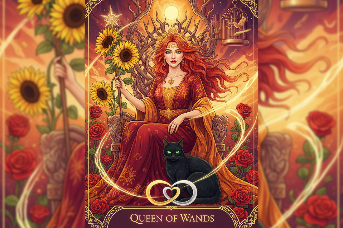 Queen of Wands in Love Readings: Confident Independence & Passionate Connection - Nicole's ritual universe