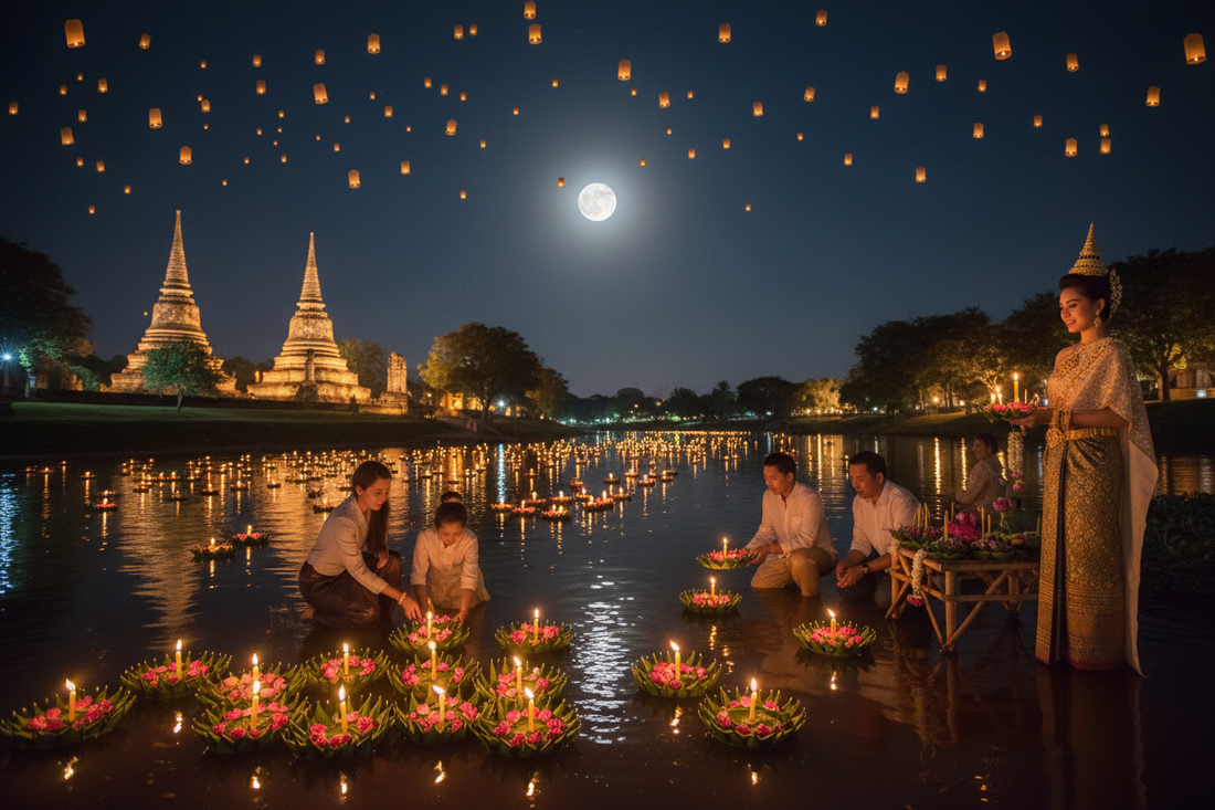 Loy Krathong: Thai Floating Lanterns - Water Goddess Worship, Floating Offerings, and Releasing the Past - Nicole's ritual universe