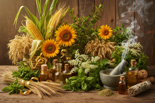 Lughnasadh Herbs: Wheat, Corn & Sunflower - Nicole's ritual universe