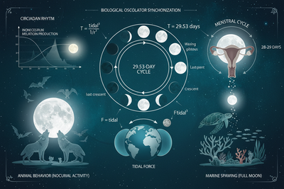 Lunar Cycles & Biological Rhythms: The 29.5-Day Oscillator and Life on Earth