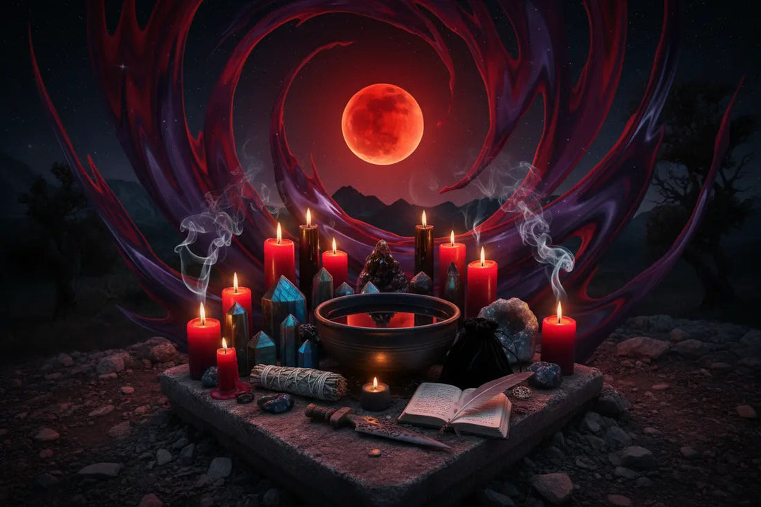 Lunar Eclipse Rituals: Blood Moon Transformation Magic Nicole's ritual universe