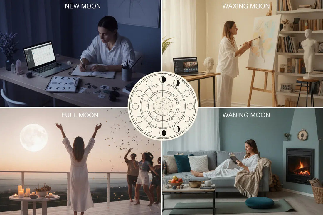 Lunar Living: Aligning Your Life with Moon Phases - Nicole's ritual universe