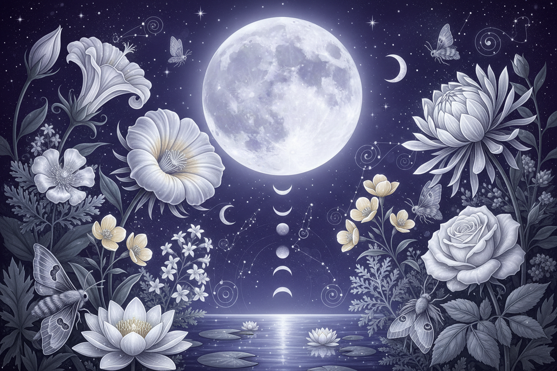 Lunar Plants: Moon Gardens and Night-Blooming Magic - Nocturnal Botanicals & Celestial Plant Wisdom