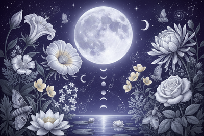 Lunar Plants: Moon Gardens and Night-Blooming Magic - Nocturnal Botanicals & Celestial Plant Wisdom