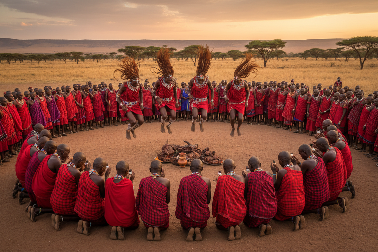 Maasai Eunoto Warrior Graduation Hair Shaving Elder Blessings maasai-eunoto-warrior-graduation-hair-shaving-elder-blessings