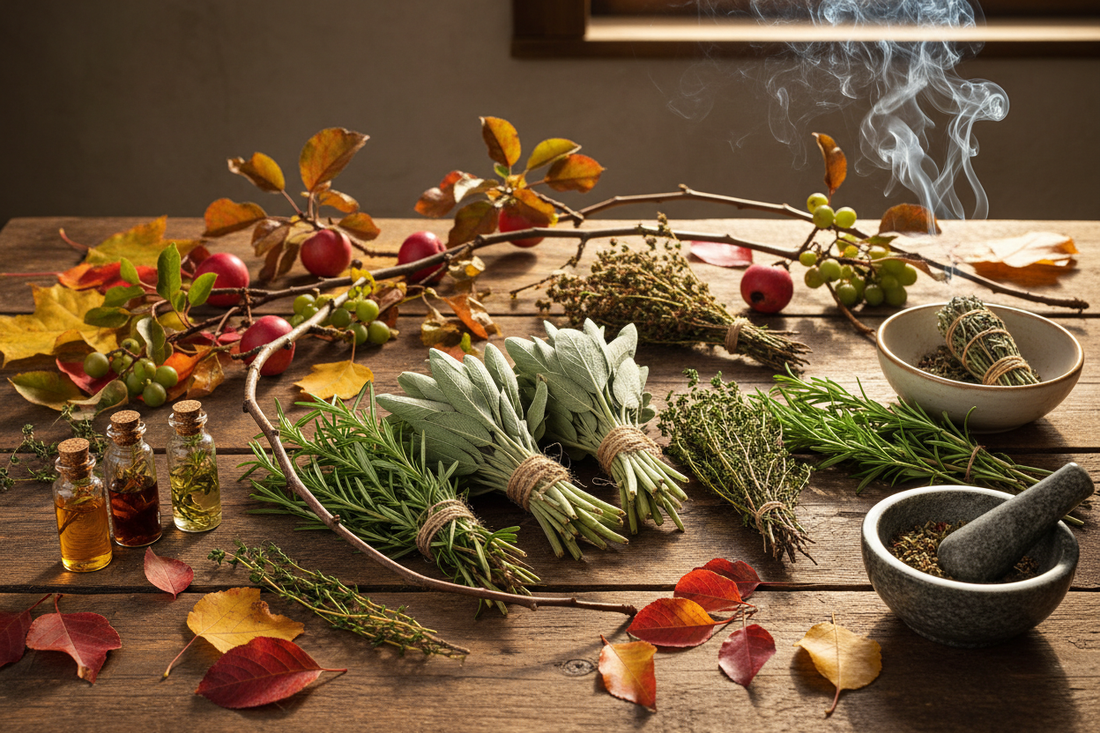 Mabon Herbs: Sage, Rosemary & Thyme