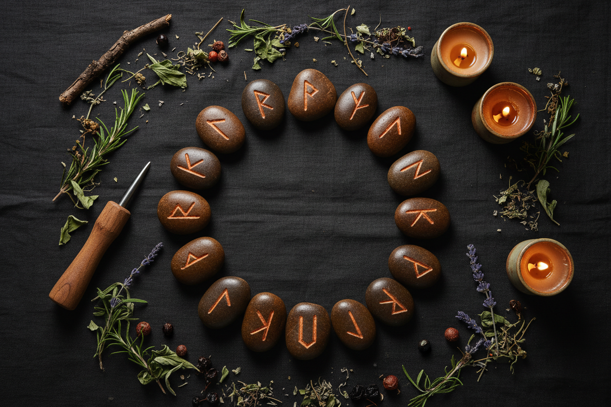 Making Rune Stones from Scratch: Complete Elder Futhark Guide – Nicole ...