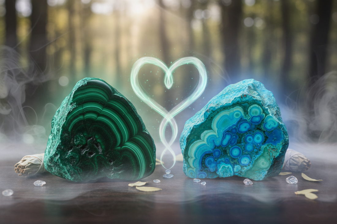 Malachite vs Chrysocolla: Green Healing Stones - Nicole's ritual universe