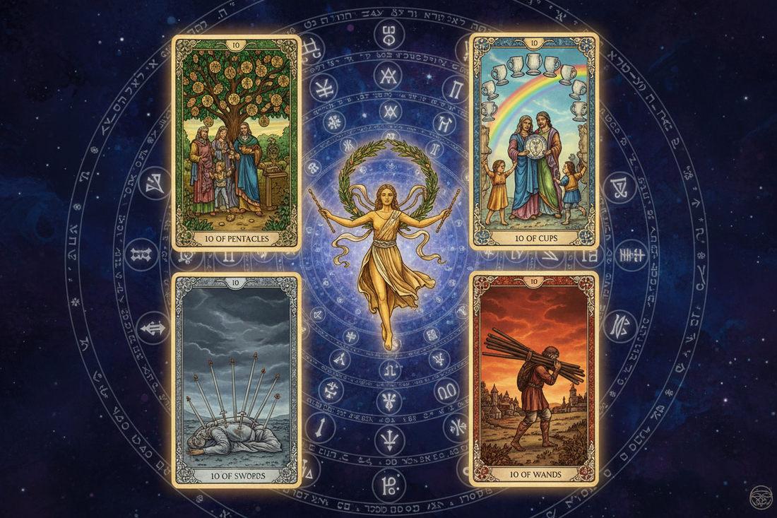 Malkuth & Tarot: The Four Tens & the Kingdom Sephirah